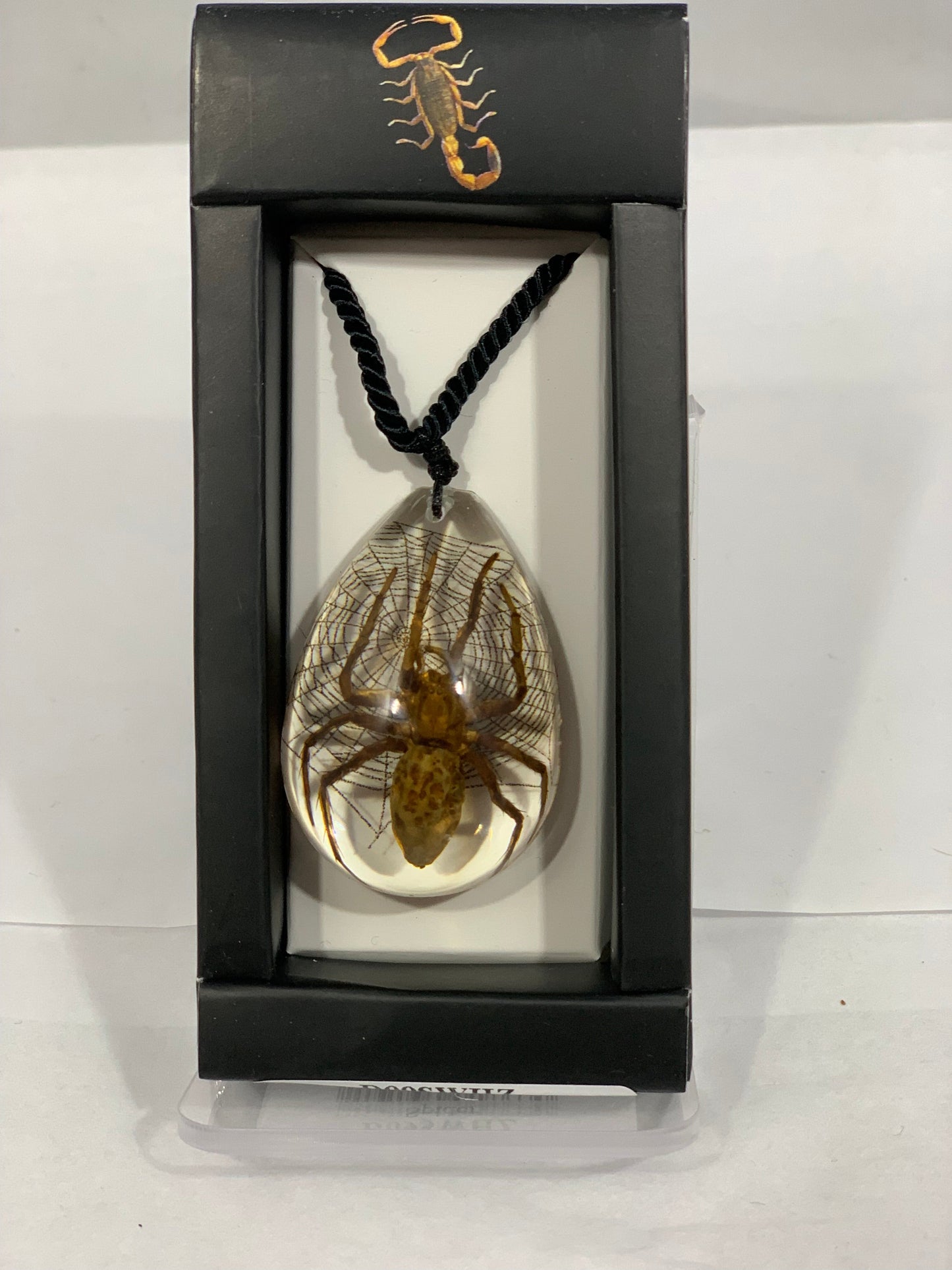 Spider Teardrop Necklace