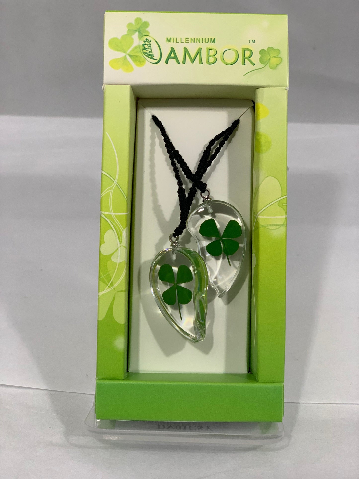 Lucky Clover Necklace Pair