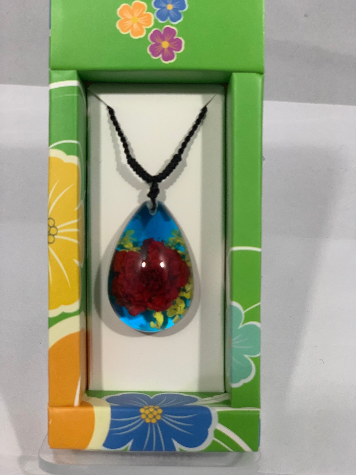 Rose Teardrop Necklace