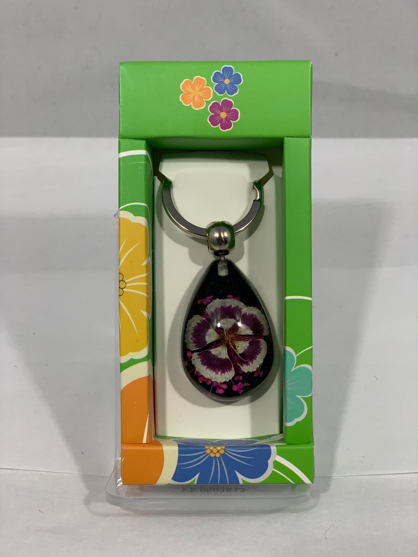 Pink Flower Keychain