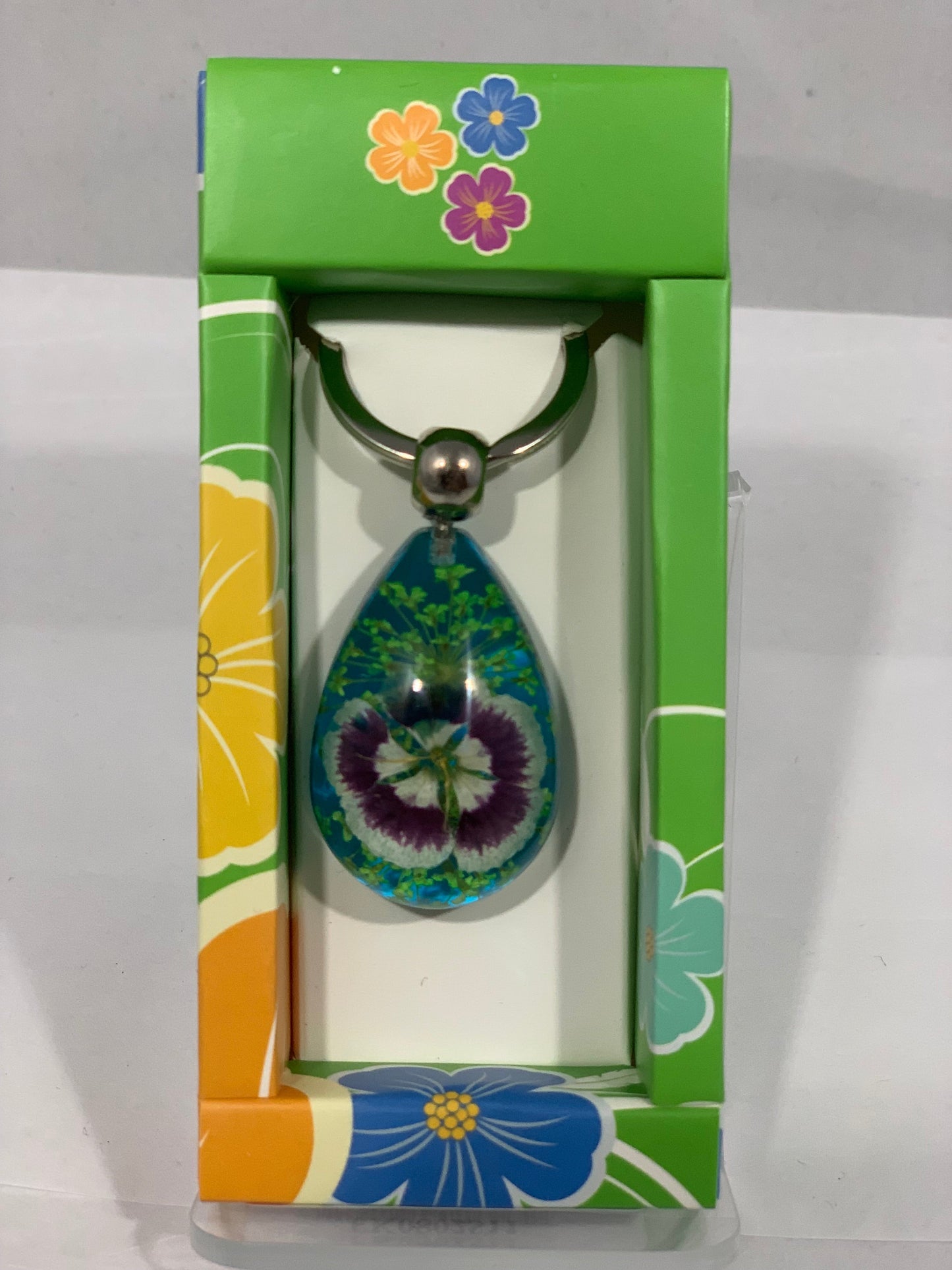 Pink Flower Keychain
