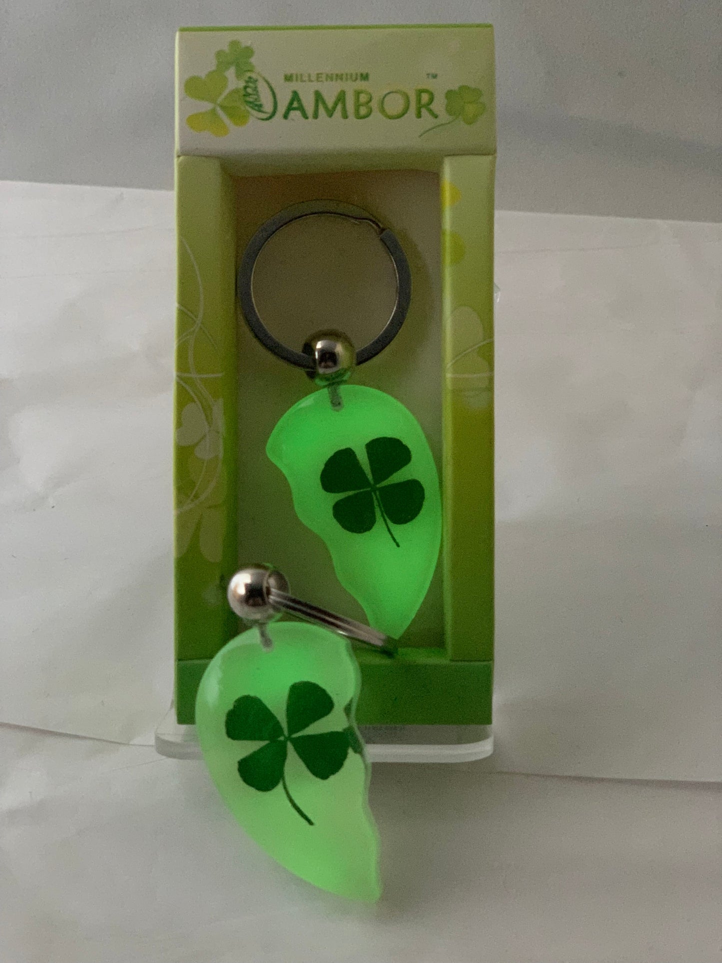 Lucky Clover Keychain Pair