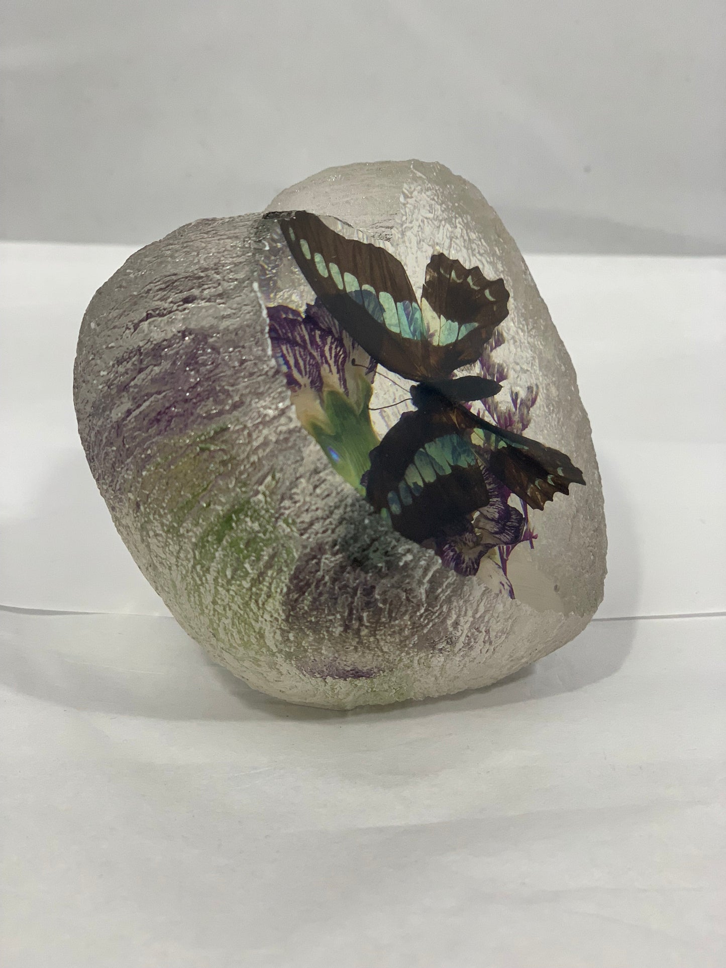Butterfly Heart Décor (Common Bluebottle)