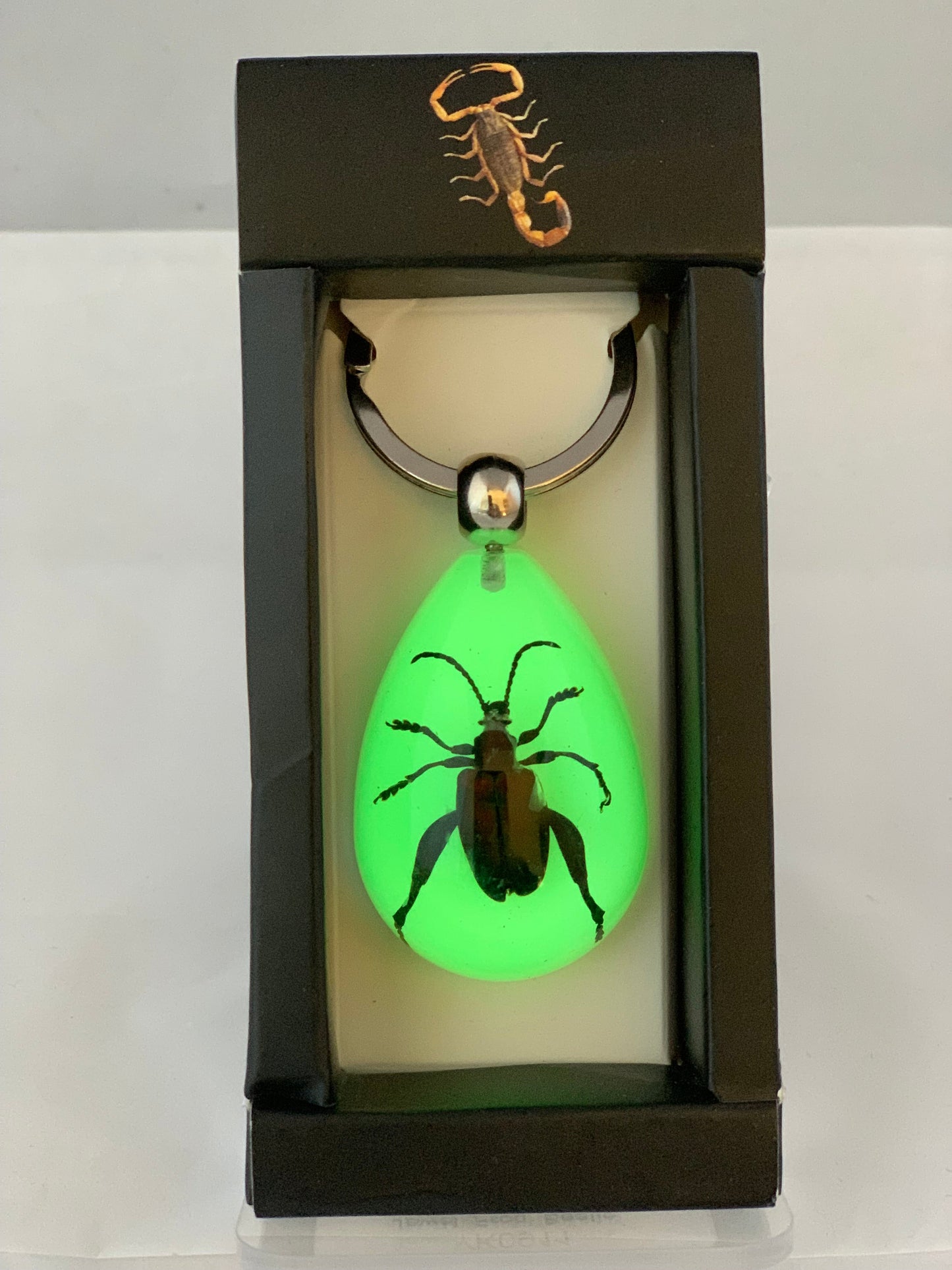 1.8" Jewel Frog Beetle Keychain