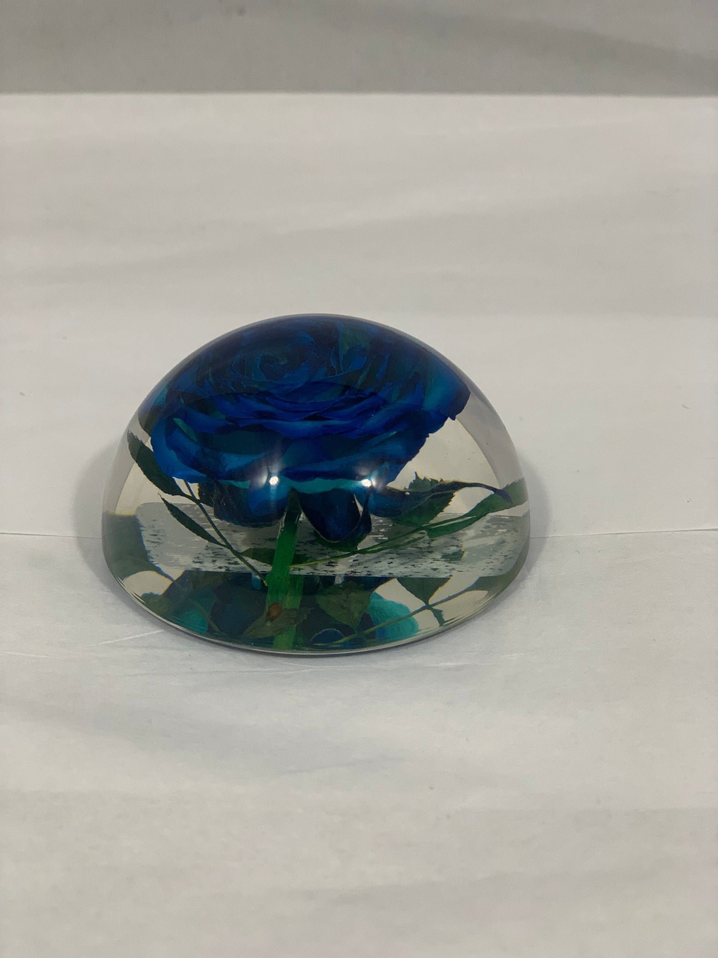 2.5" Blue Rose Half Globe