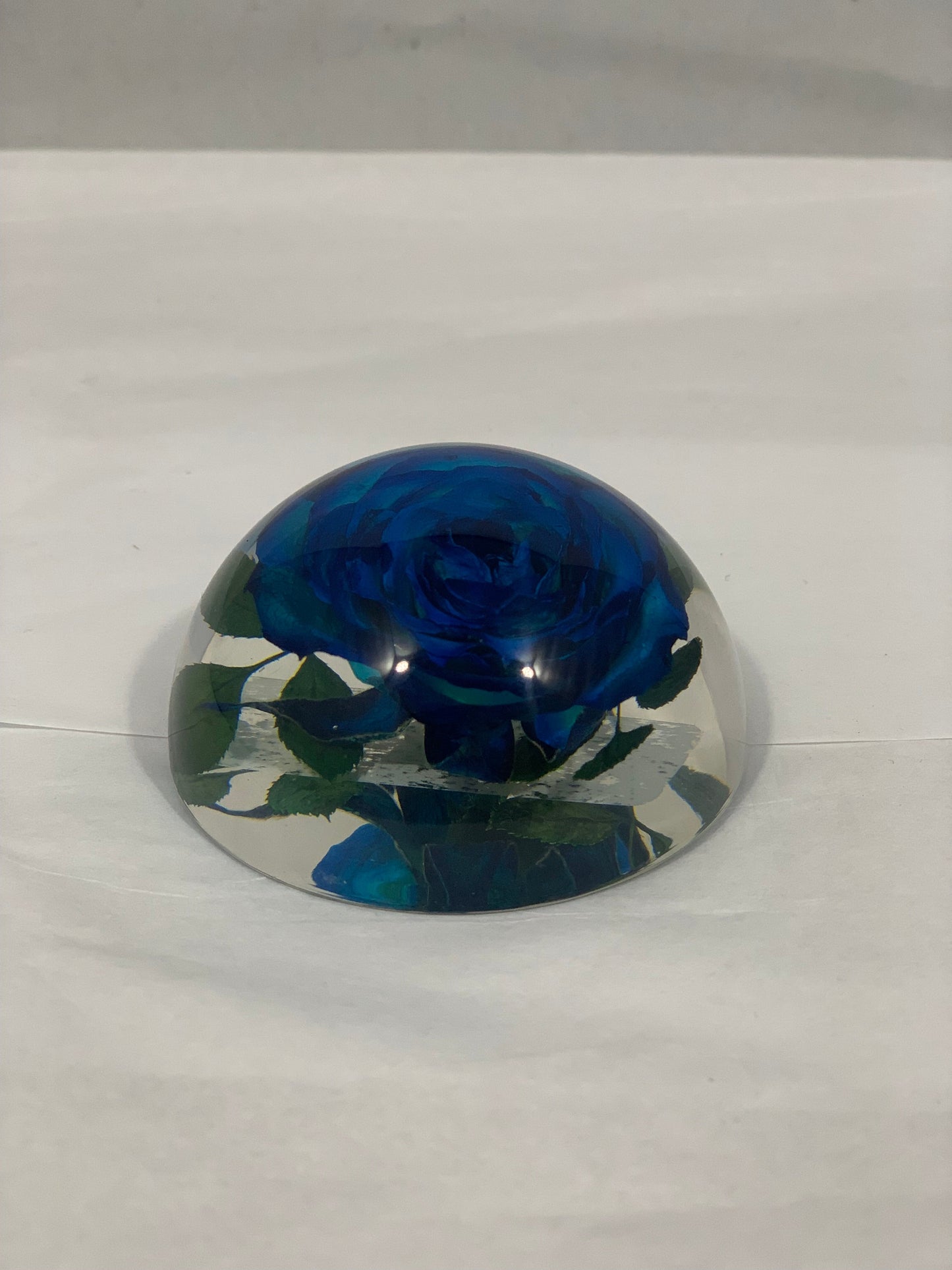 2.5" Blue Rose Half Globe