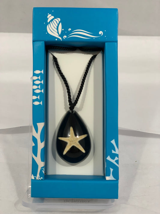Starfish Necklace Teardrop