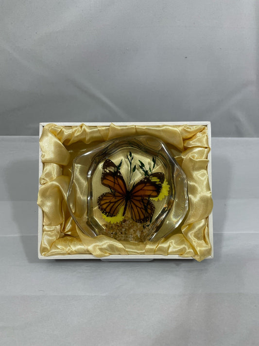 4.5" Organic Tiger Butterfly Decoration