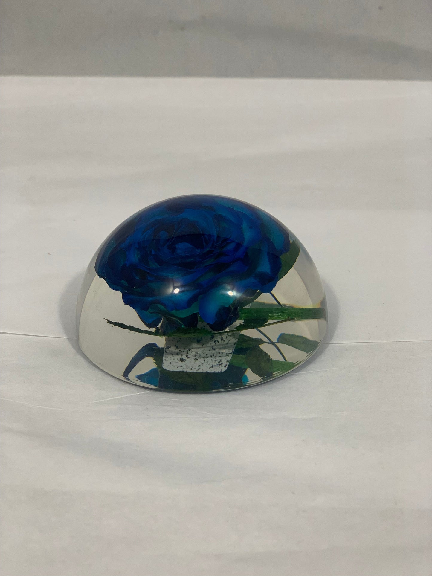 2.5" Blue Rose Half Globe